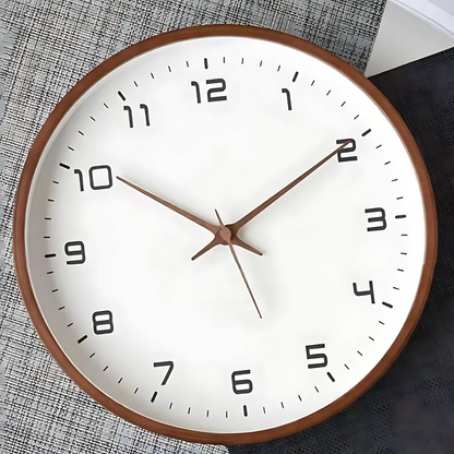 Minimalist Wooden Wall Clock for Indoor Use 0