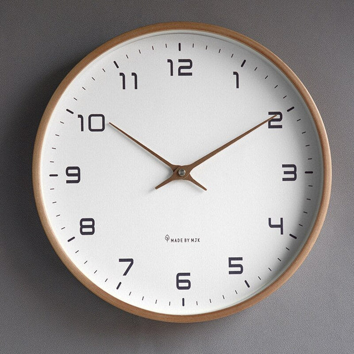 Modern Wall Clock – Silent Mechanism with Natural Design 0