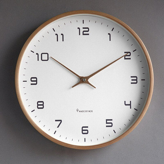 Modern Wall Clock – Silent Mechanism with Natural Design 0