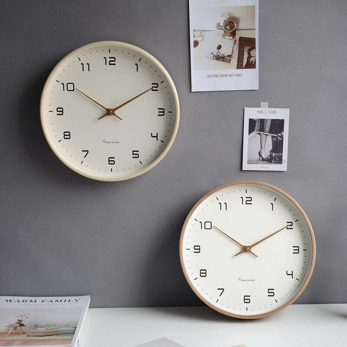 Modern Wall Clock – Silent Mechanism with Natural Design 1
