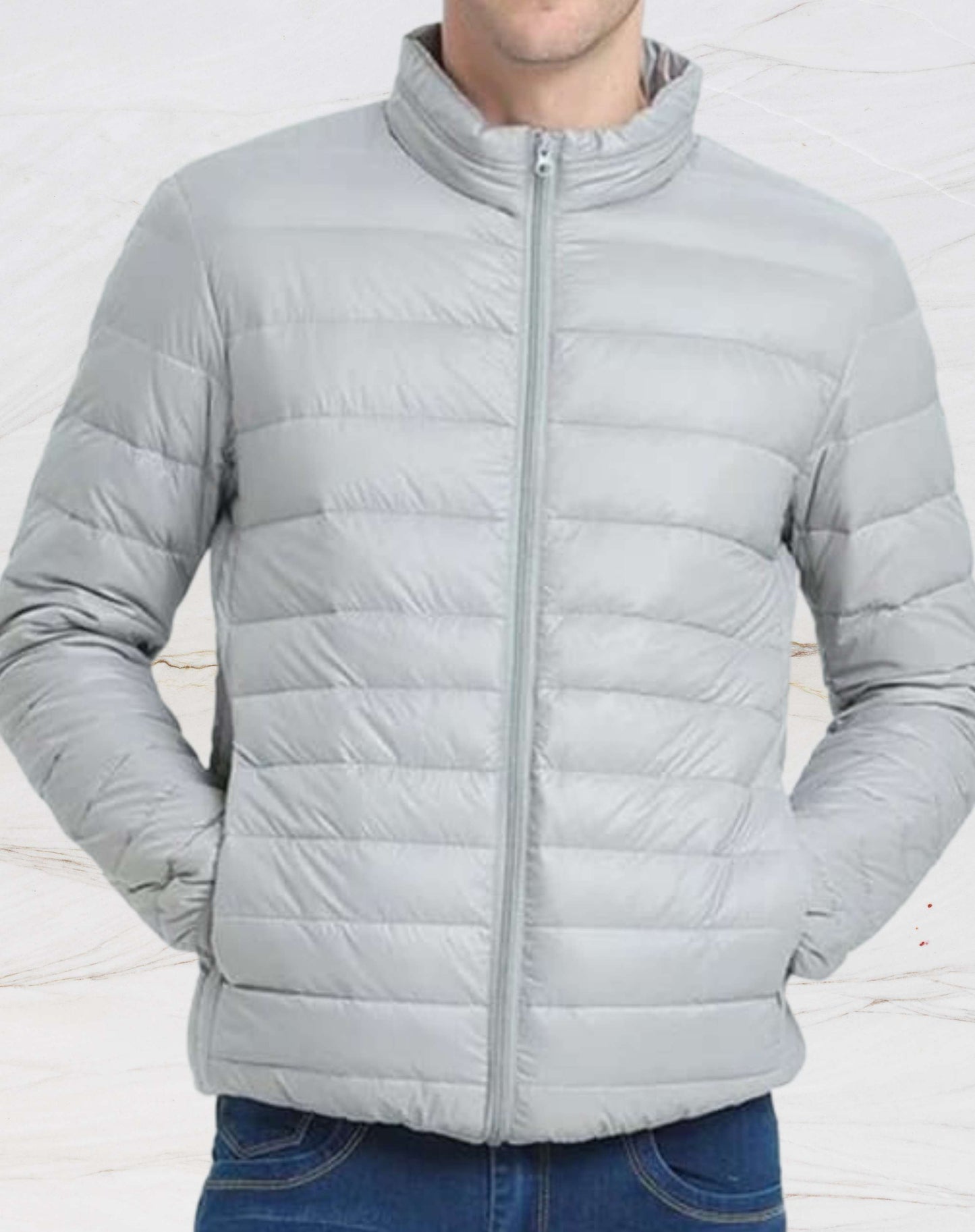 Men's Comfortable Casual Cotton Puffer Jacket | Ideal for Autumn/Winter