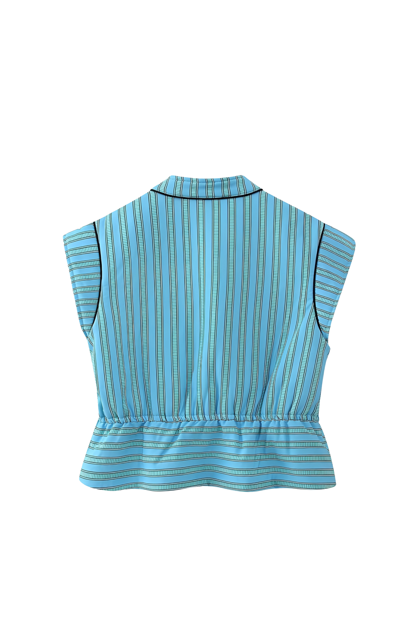 Women's Elegant Lightweight Sleeveless Top with Striped Design