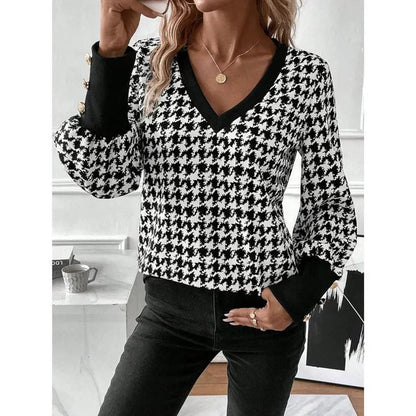 Women's Elegant Sustainable Blouse with Long Sleeves