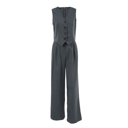 Women's Elegant Lightweight Cardigan Pants Set with Tailored Fit