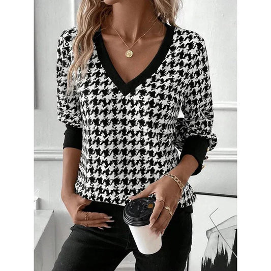 Women's Elegant Sustainable Blouse with Long Sleeves