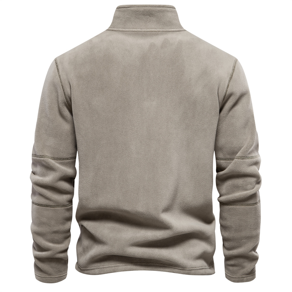 Men's Elegant Fleece High Collar Half zip Jumper | Ideal for Winter