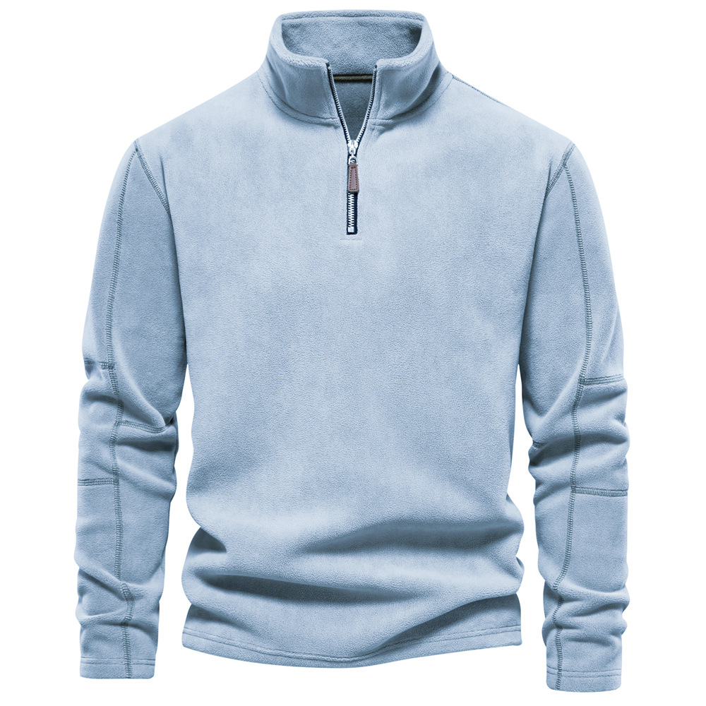 Men's Elegant Fleece High Collar Half zip Jumper | Ideal for Winter