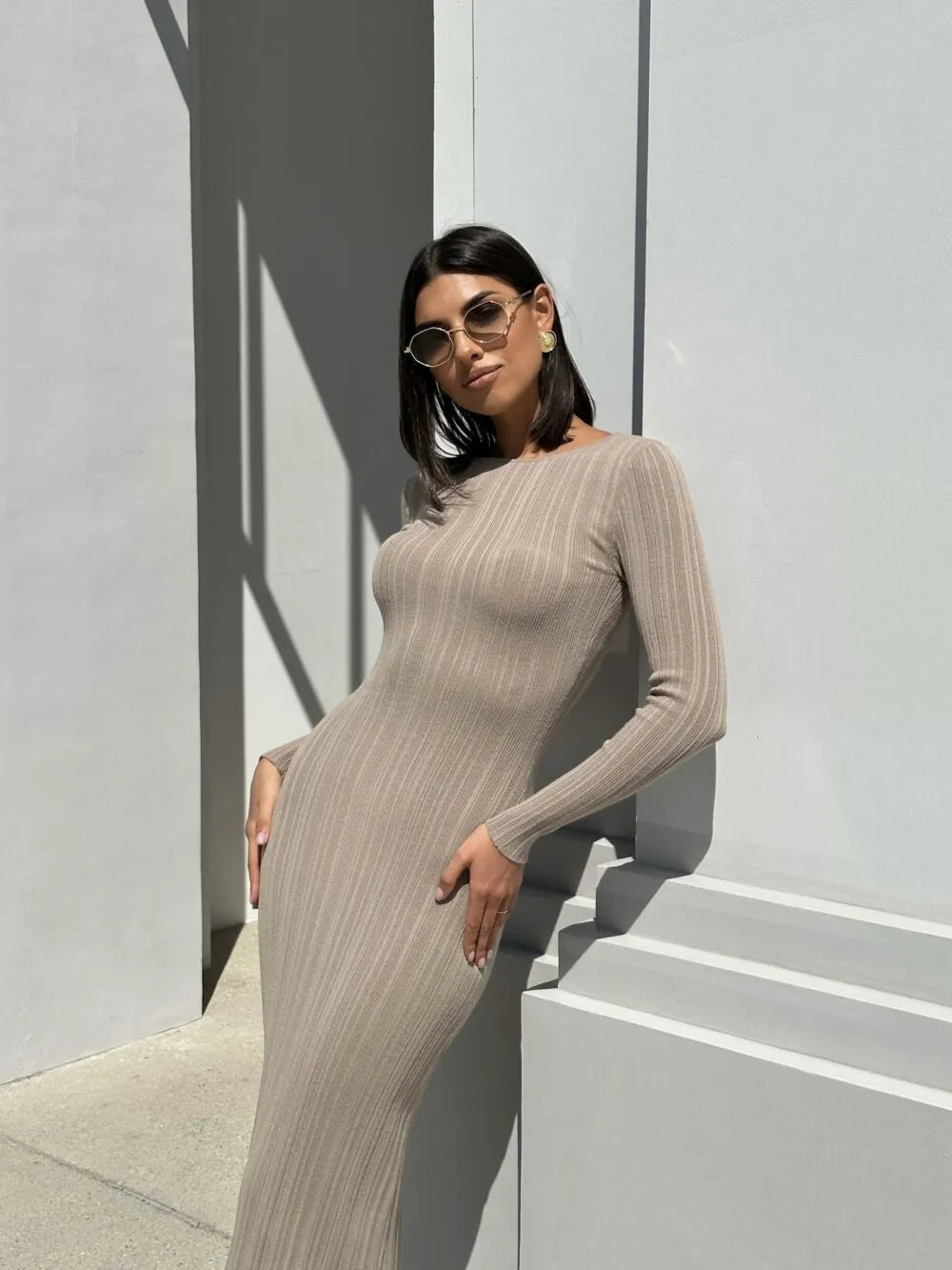 Women's Summer Elegant Bodycon Long Sleeve Dress | Perfect for Everyday Wear