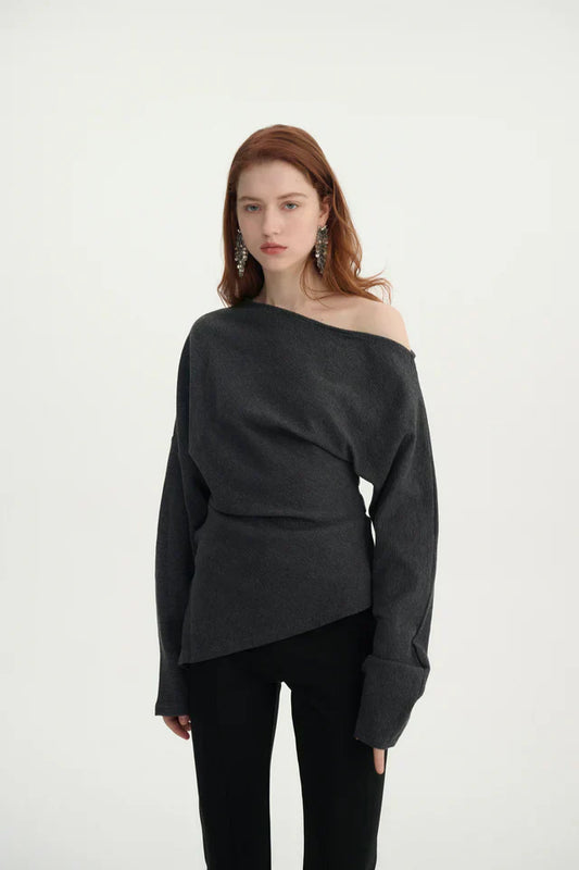 Women's Bold Asymmetrical Top with One-Shoulder Design