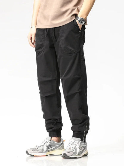 Men's Modern Slim-Fit Cargo Pants with Adjustable Drawstring | Perfect for Casual Days