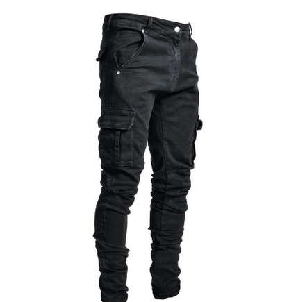 Men's Slim Fit Cargo Pants with Practical Pockets