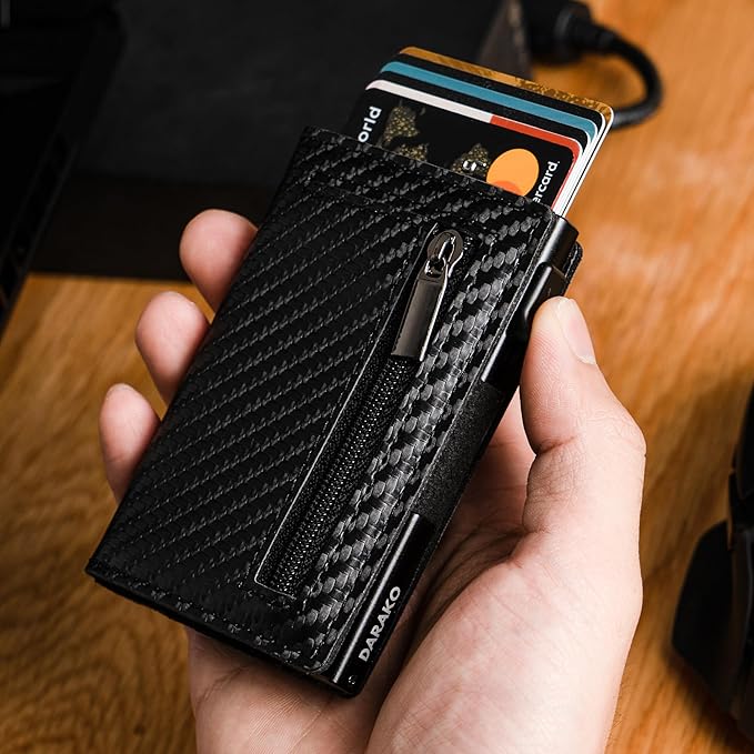 RFID-Protected Slim Wallet – Compact Design with Coin Pocket 6