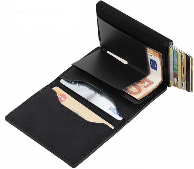 RFID-Protected Slim Wallet – Compact Design with Coin Pocket 8