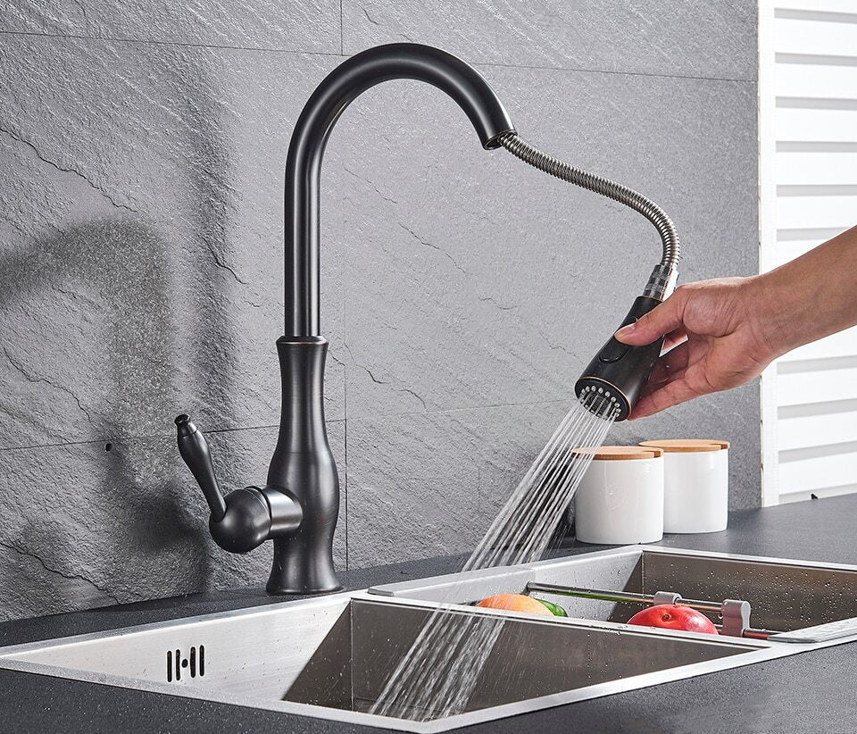 Retractable Kitchen Tap – Flexible Spray Head for Easy Use 2