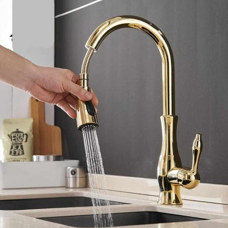 Retractable Kitchen Tap – Flexible Spray Head for Easy Use 6