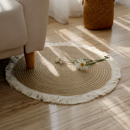 Round Braided Carpet for Home Decor 0