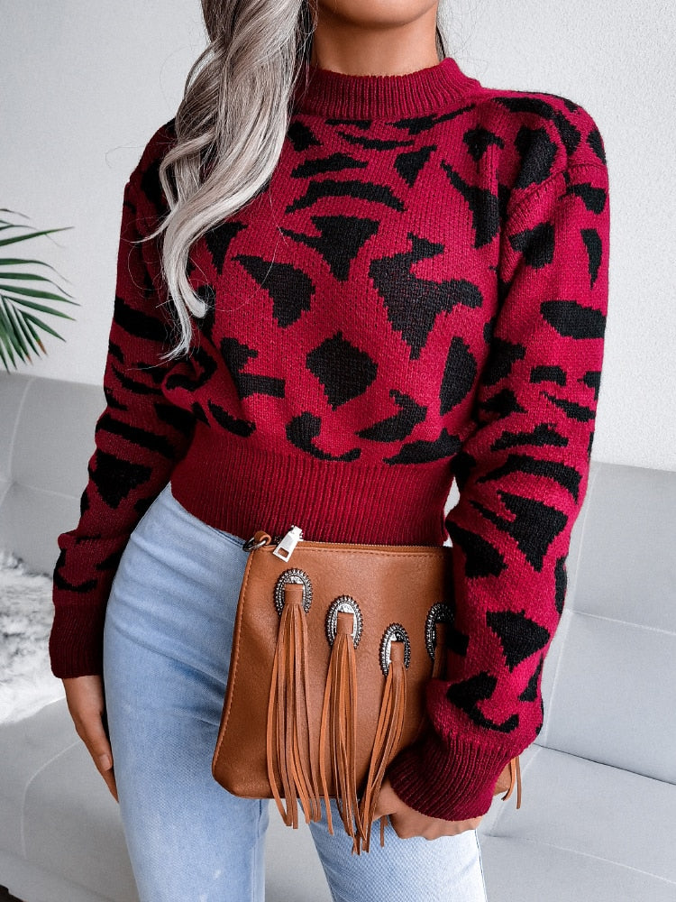 Women's Stylish Sweater with Jaguar Print | Ideal for Autumn/Winter