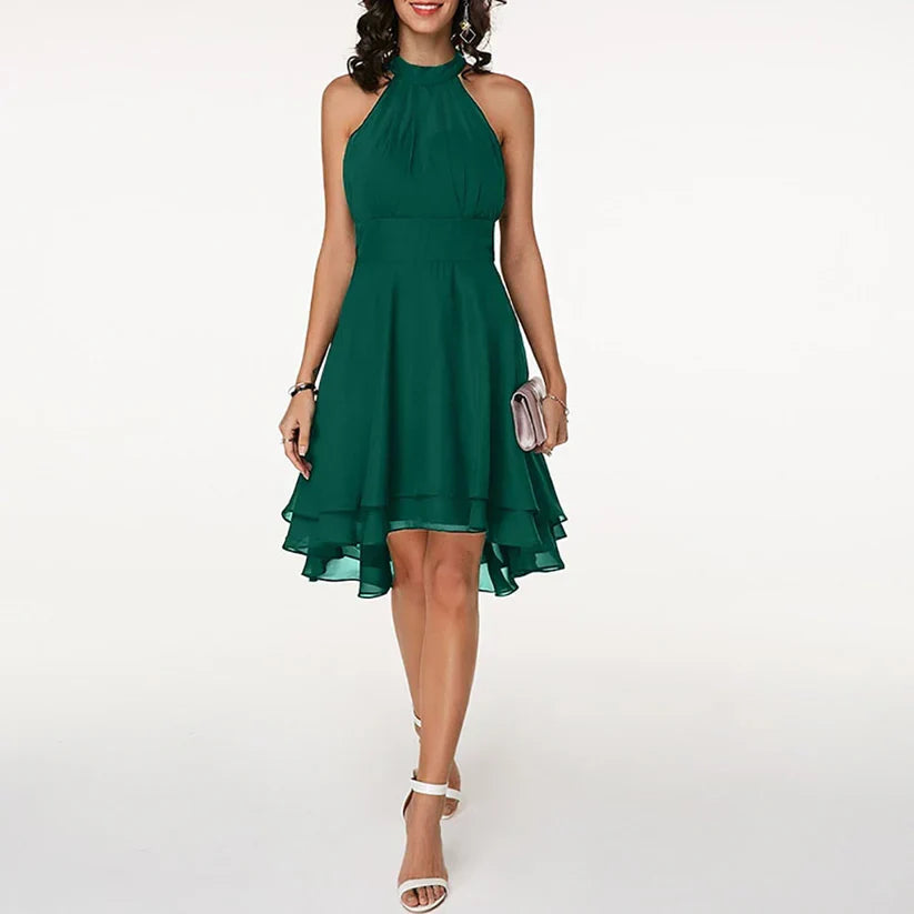 Women's Stylish High-Quality Dress with Charming Ruffles