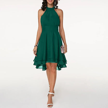Women's Stylish High-Quality Dress with Charming Ruffles