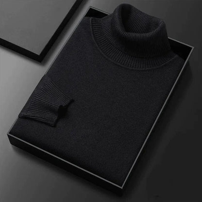 Seth - Men's Turtleneck Jumper - Elegant - High-Quality Modern Style - Ideal for Winter