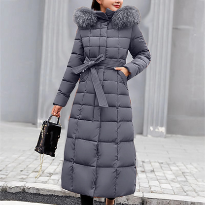 Stylish Warm Down Winter Coat with Fur Hood for Women | Ideal for Winter