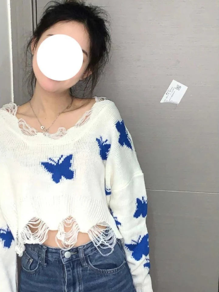 Women's Stylish Butterfly Sweater | Ideal for Autumn/Winter