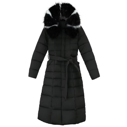 Stylish Warm Down Winter Coat with Fur Hood for Women | Ideal for Winter