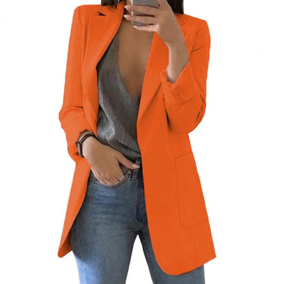 Women's Casual Open Front Blazer With Pockets | Perfect for Casual Days