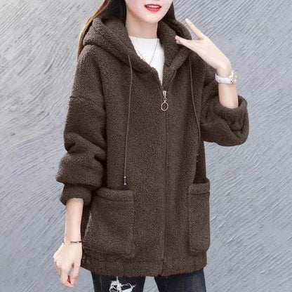 Women's Comfortable Soft Wool Hoodie with Pockets | Ideal for Autumn/Winter