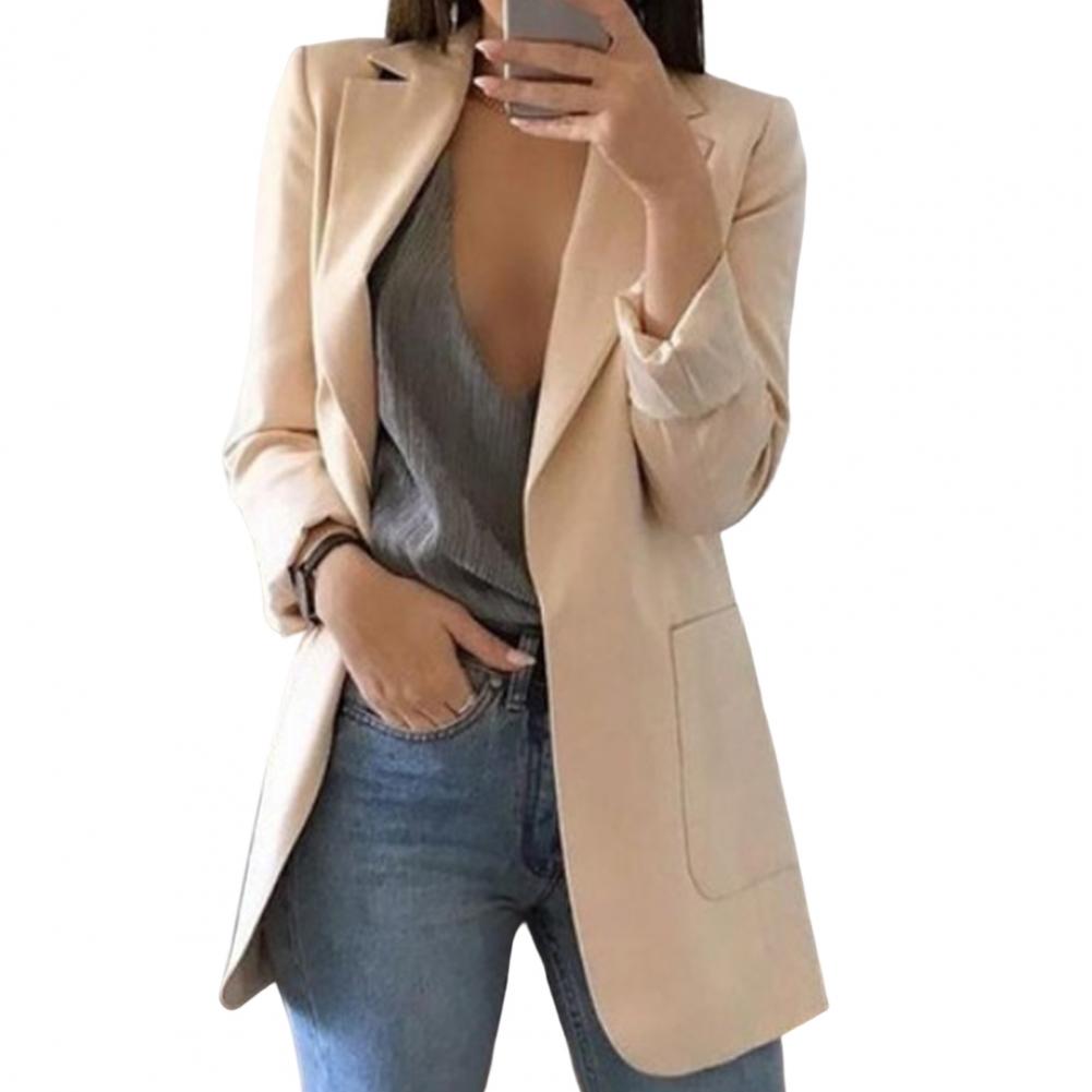 Women's Casual Open Front Blazer With Pockets | Perfect for Casual Days