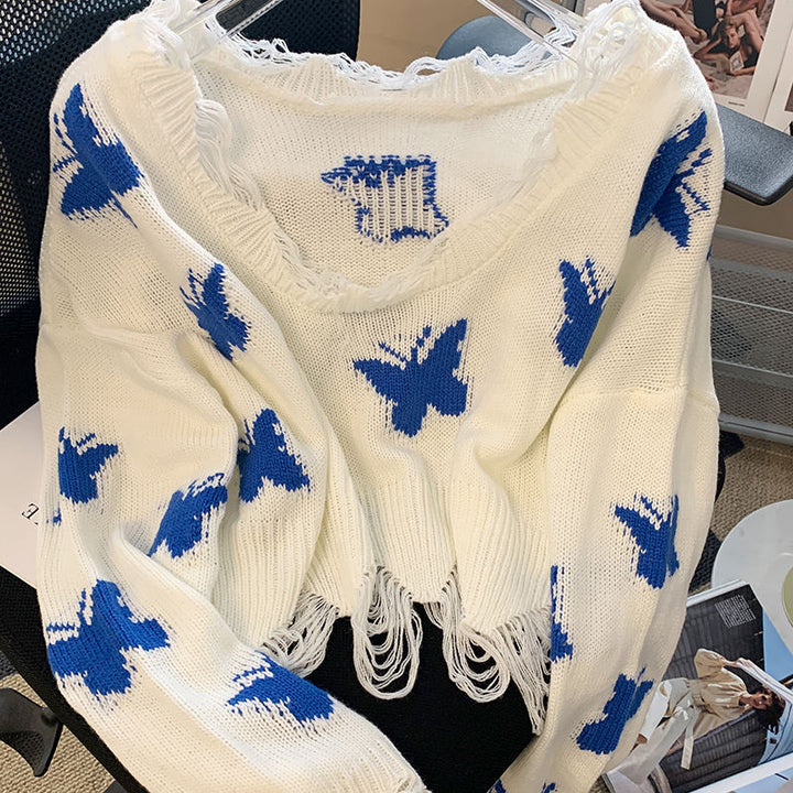 Women's Stylish Butterfly Sweater | Ideal for Autumn/Winter