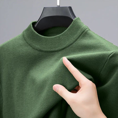 Men's Solid Colour Cashmere Jumper | Ideal for Winter