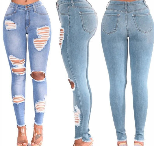 Women's Slim-Fit Ripped Denim Jeans | Perfect for Casual days