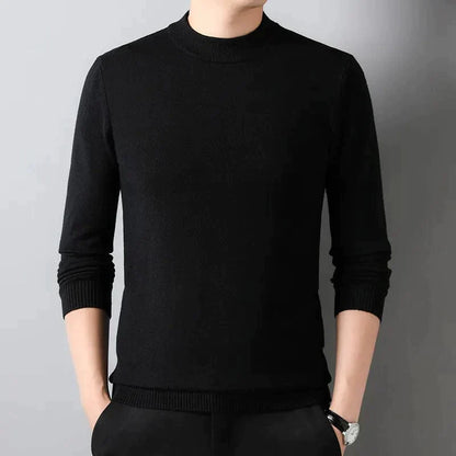 Men's Solid Colour Cashmere Jumper | Ideal for Winter