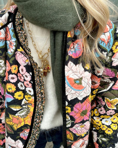 Simone - Floral Jacket - Chic - Modern Style - Ideal for Winter