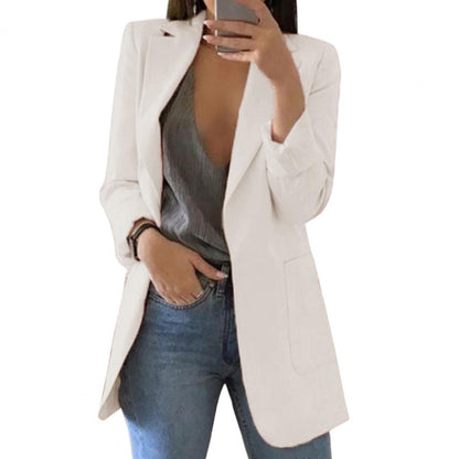 Women's Casual Open Front Blazer With Pockets | Perfect for Casual Days