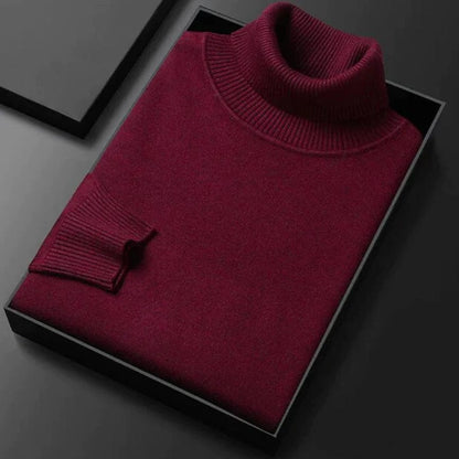 Seth - Men's Turtleneck Jumper - Elegant - High-Quality Modern Style - Ideal for Winter