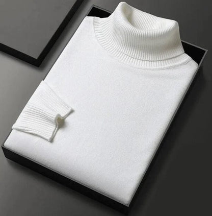 Seth - Men's Turtleneck Jumper - Elegant - High-Quality Modern Style - Ideal for Winter