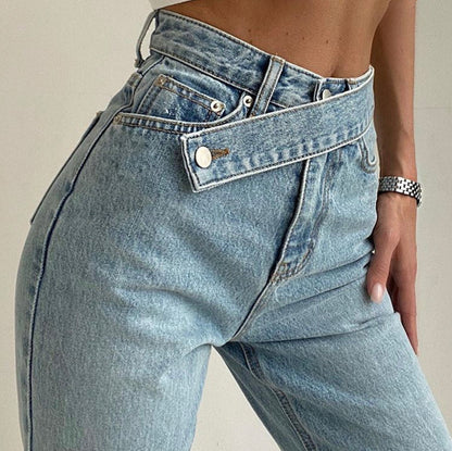 Women's Elegant Sloppy High Waist Jeans | Perfect for Casual Days