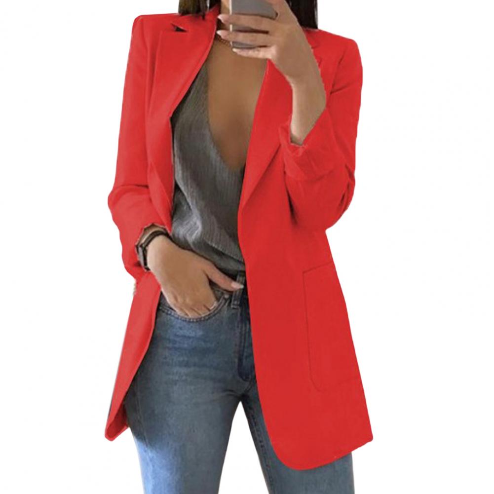 Women's Casual Open Front Blazer With Pockets | Perfect for Casual Days