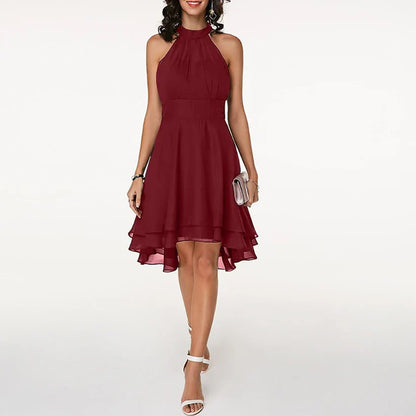 Women's Stylish High-Quality Dress with Charming Ruffles