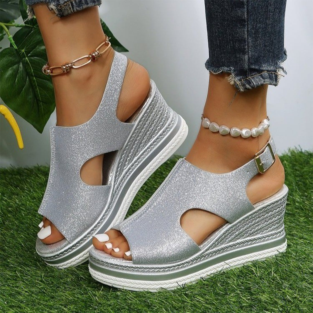 Georgia - Wedge Sandals - Casual - Classic Revival - For Everyday Wear