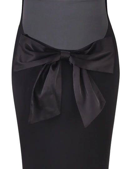 Women's Elegant Satin Maxi Dress with Flowing Silhouette