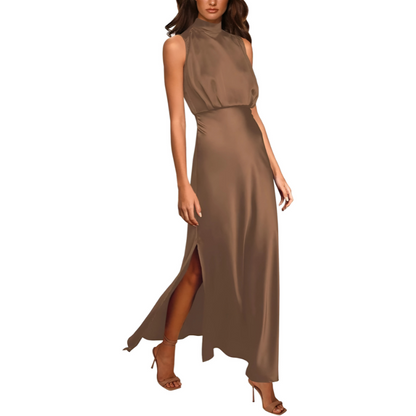 Women's Elegant Silk Maxi Dress