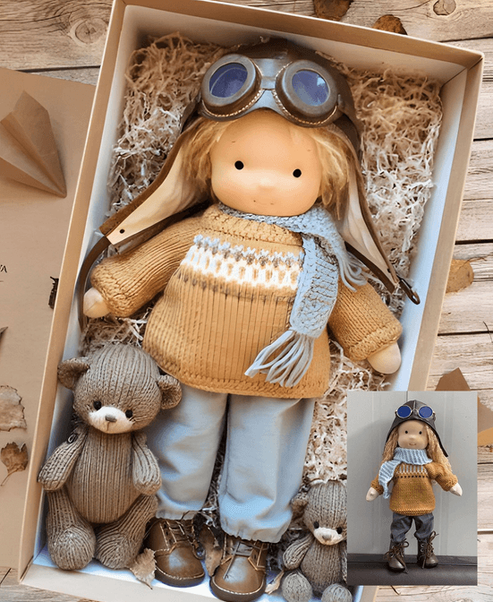 Waldorf Cuddle Doll – Handcrafted Soft Play Companion 1