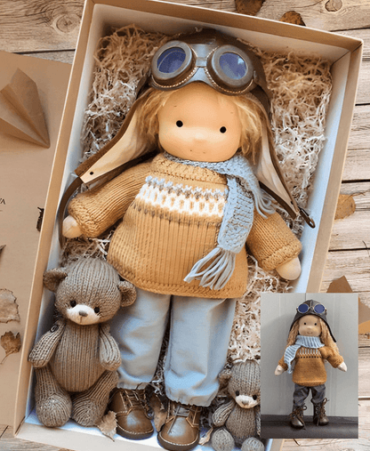 Waldorf Cuddle Doll – Handcrafted Soft Play Companion 1
