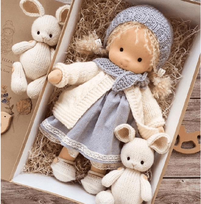 Waldorf Cuddle Doll – Handcrafted Soft Play Companion 2