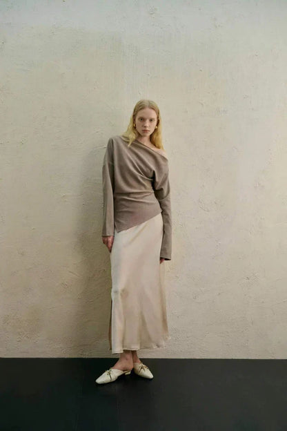 Women's Bold Asymmetrical Top with One-Shoulder Design