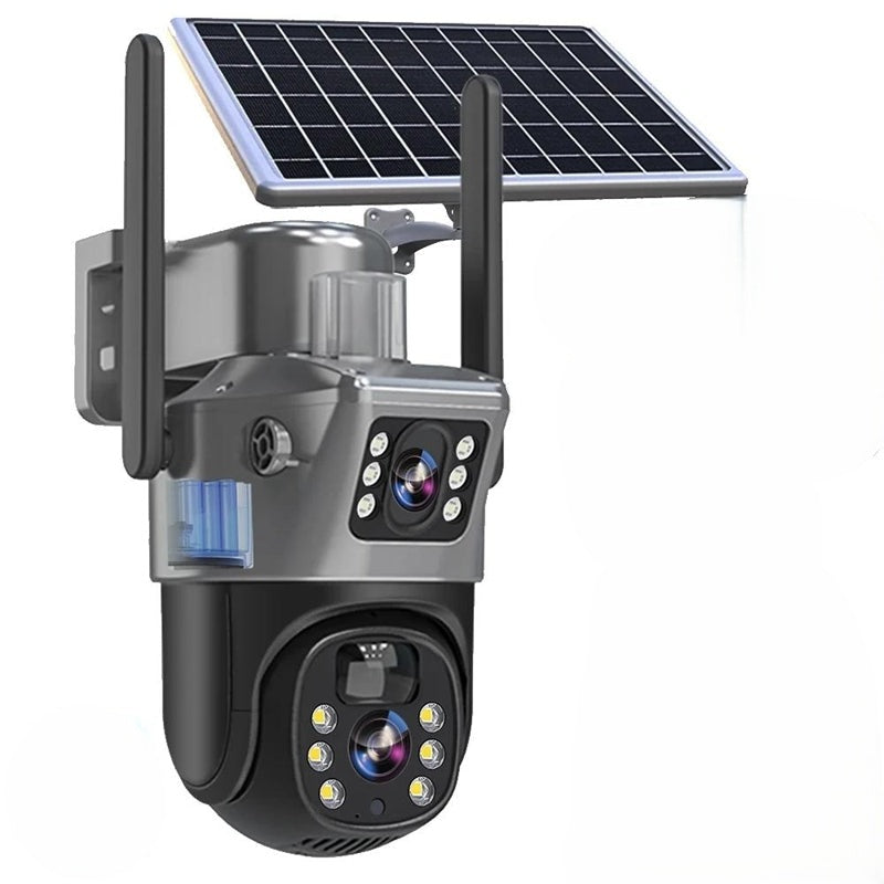 Wireless Security Camera – 4K Dual-Lens with Solar Power 0