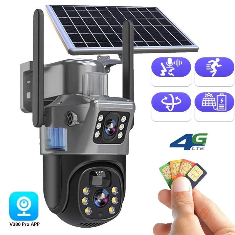 Wireless Security Camera – 4K Dual-Lens with Solar Power 1